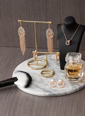 耳环架化妆衣帽间首饰摆件托盘