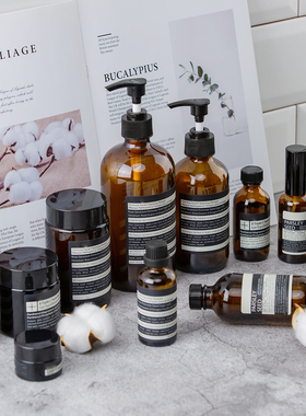 INS风样板间装饰摆件玻璃乳液瓶