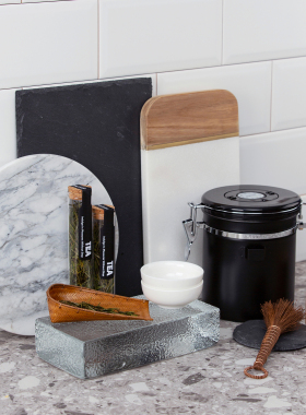 样板间厨房装厨具饰品摆件石材