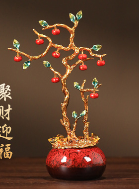 送礼佳品！中式珐琅彩招财摆件！