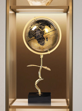 高清地图丝滑转动！地球仪摆件