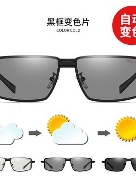 偏光太阳眼镜男开车智能变色钓鱼