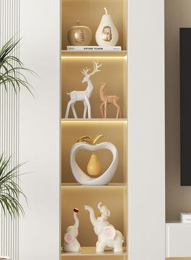 寓意好的苹果梨桌面摆件客厅电视柜玄关酒柜仿真水果装饰乔迁礼品