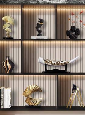 现代高档意式轻奢装饰品摆件客厅电视柜酒柜家居办公室样板间摆放