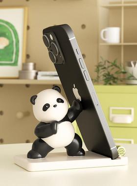 成都熊猫文创纪念品手机支架摆件办公室桌面毕业装饰品送老外礼物