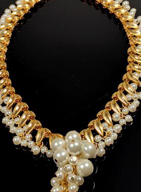 2024新款晚礼服公主项链水滴珍珠