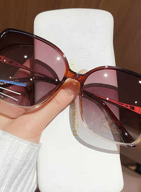 偏光大框防紫外显脸小女墨镜