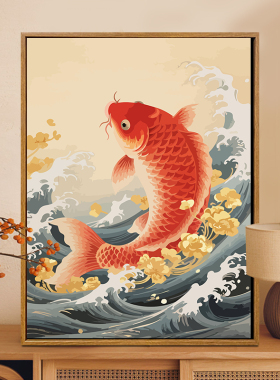 好运锦鲤diy成人手工画画套装