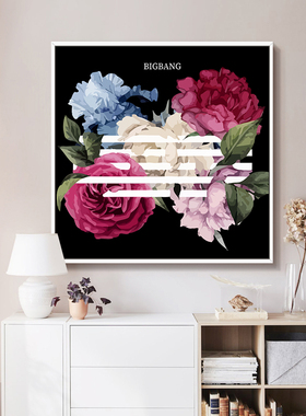 权志龙雏菊biabang数字油画diy填充色油彩画手工绘涂鸦丙烯画定制