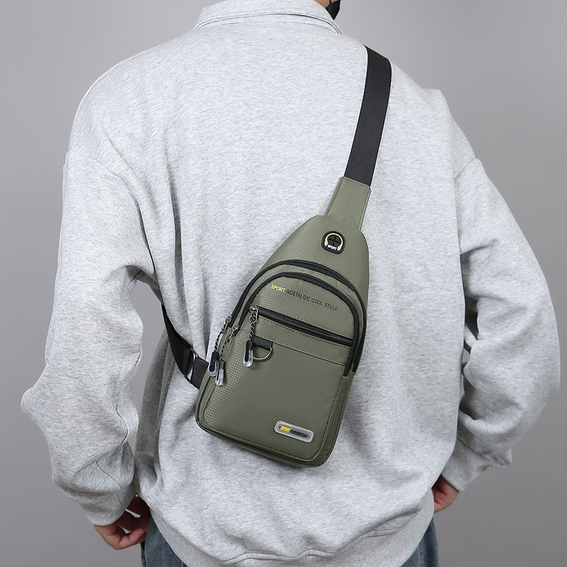 胸包男款休闲胸前包单肩小背包牛津布斜挎包男包旅游包男士手机包,淘宝优惠券,粉丝福利购,淘宝优惠卷