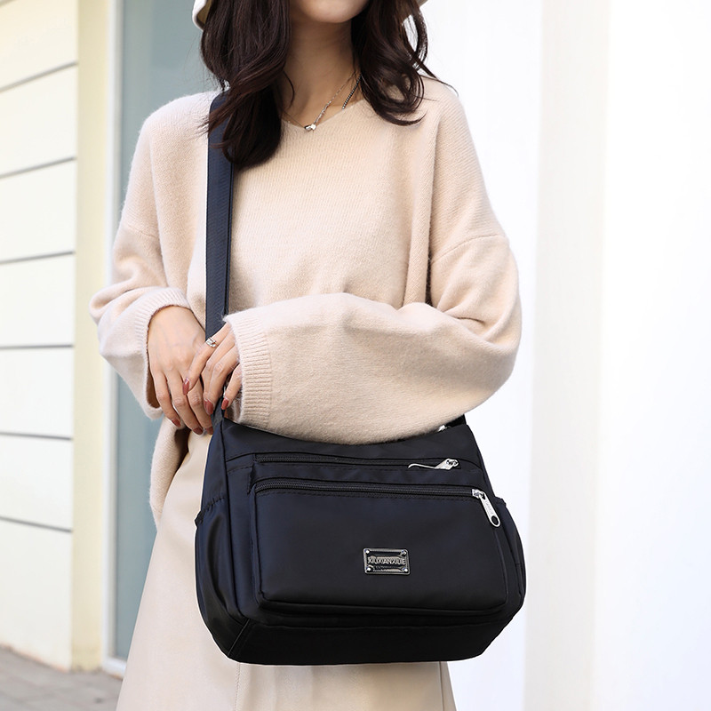 多口袋中老年人女包防水牛津布单肩斜挎包做生意收钱包尼龙帆布包,淘宝优惠券,粉丝福利购,淘宝优惠卷