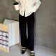 Modern 197 ແອວສູງເກົ້າຈຸດ pants 2025 ພາກຮຽນ spring suit pants