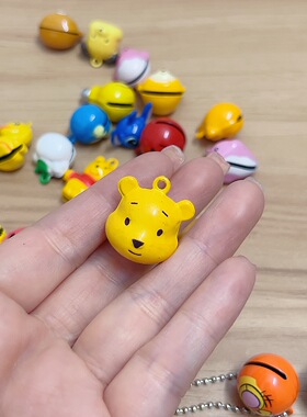 手工布艺diy辅料混色彩色小铃铛手脚链手机婴儿摇铃卡通宠物猫狗