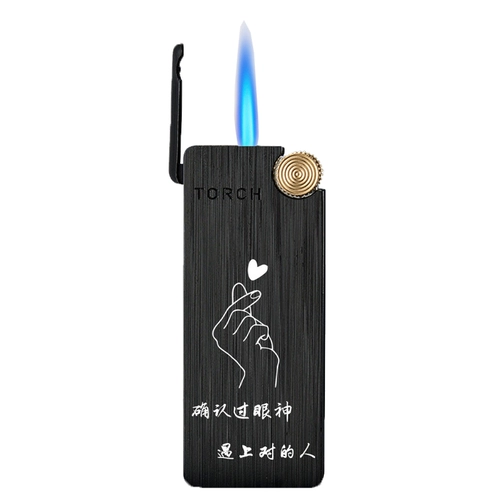 Мужская ультратонкая ветрозащитная креативная зажигалка, делается под заказ