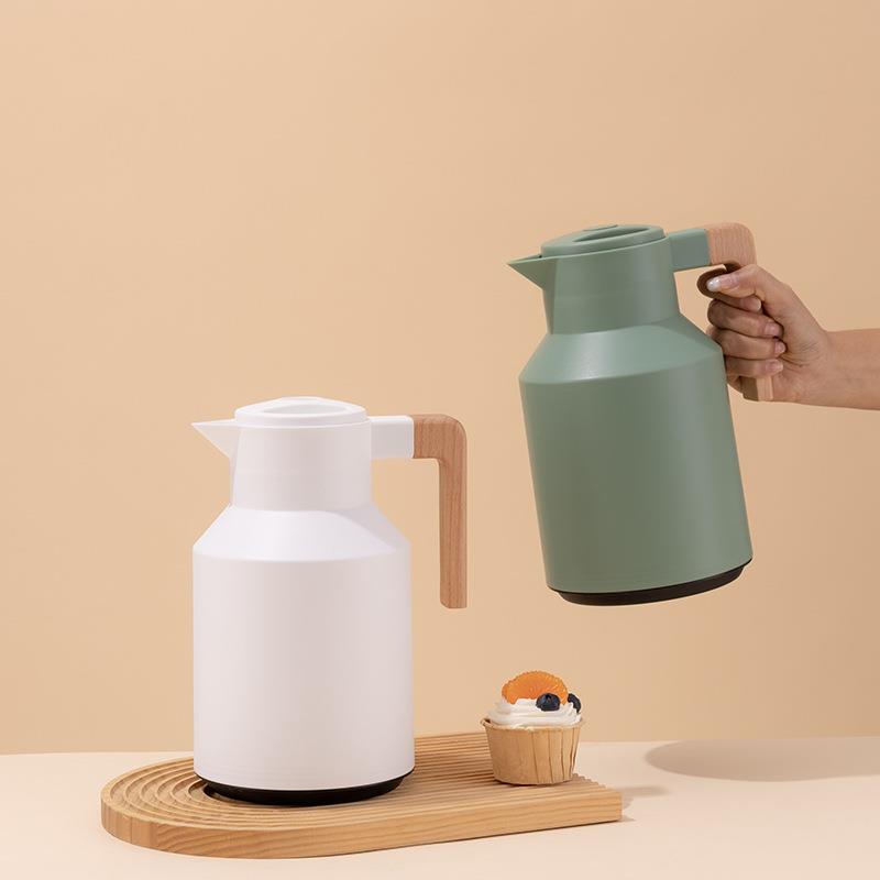 Large Capacity Nordic Style Thermal Water Bottle, 1L Coffee - 图2