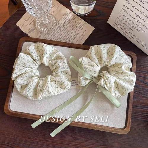 New Korean-style light bean green fresh floral large intesti - 图0