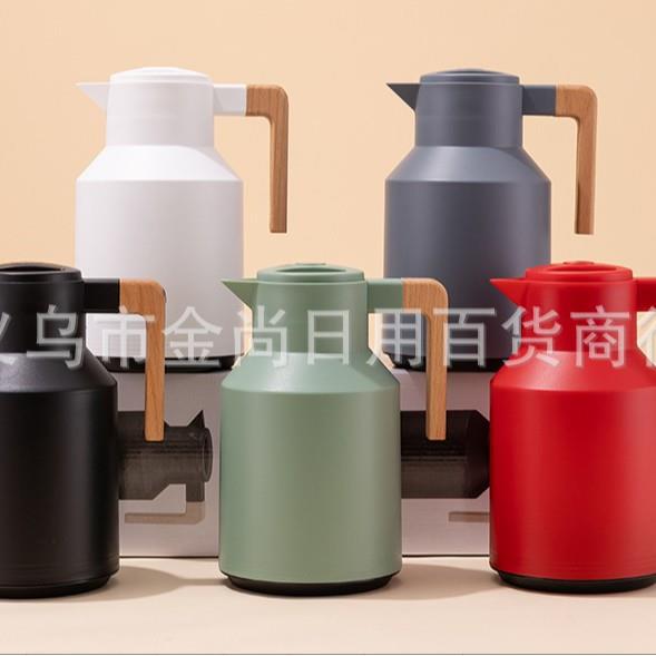 Large Capacity Nordic Style Thermal Water Bottle, 1L Coffee - 图0
