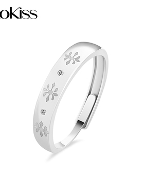 KOOKISSS925银鸢尾情侣对戒