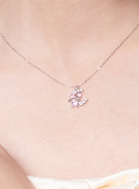 Kookiss【一轮心动】项链女小众设计感S925纯银生日礼物送女友