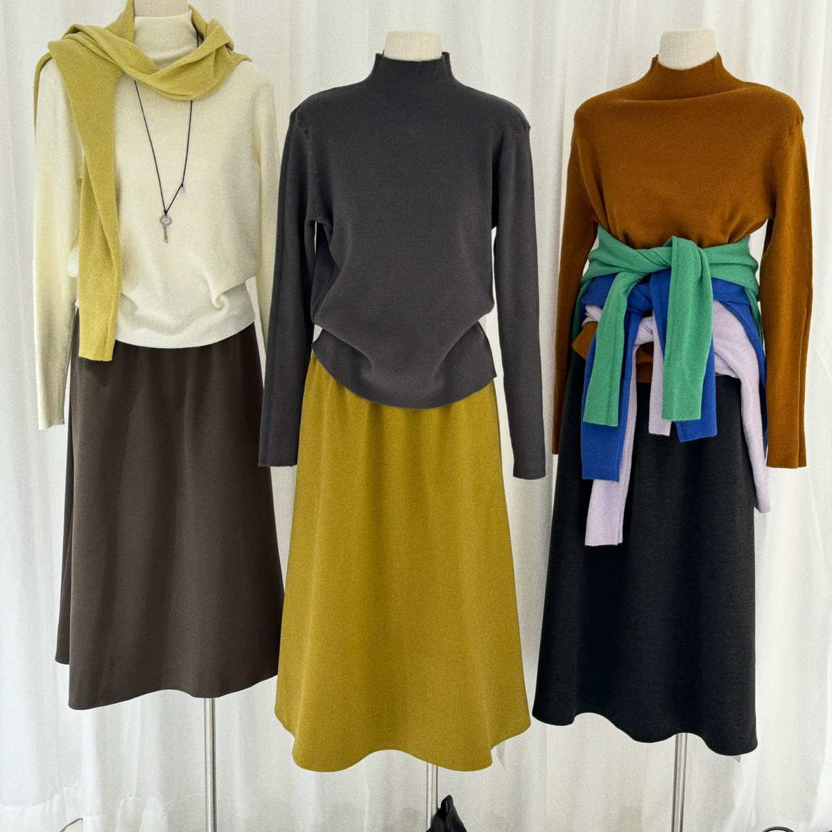 eternal.西子-款冬季首爆半高领排量弹力大不挑人打底针织衫m1595 - 图2