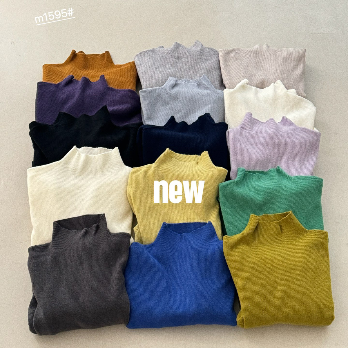 eternal.西子-款冬季首爆半高领排量弹力大不挑人打底针织衫m1595 - 图0