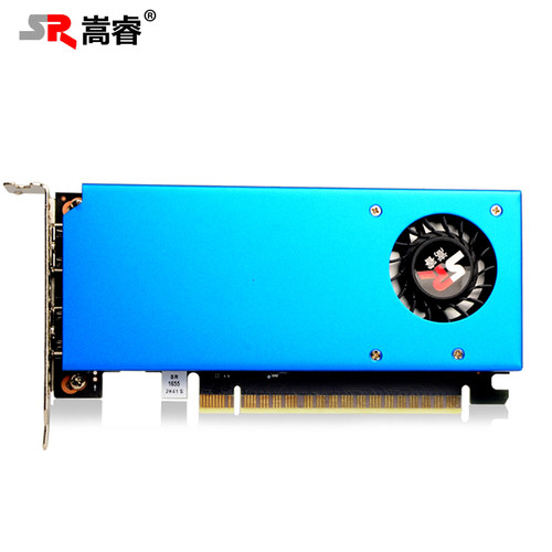 嵩睿2HDMI双屏刀卡GTX1650半高工控炒股监控投影融合多屏显卡 - 图0
