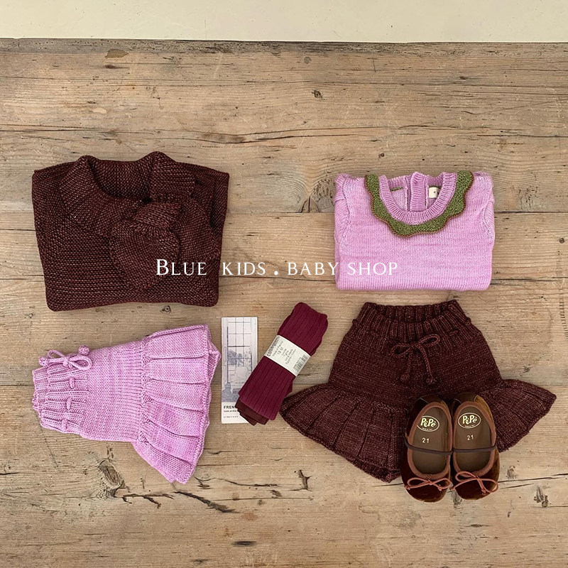 ins爆款 女童毛线裤裙女宝宝针织百褶裙儿童秋冬半身裙可爱公主裙,淘宝优惠券,粉丝福利购,淘宝优惠卷