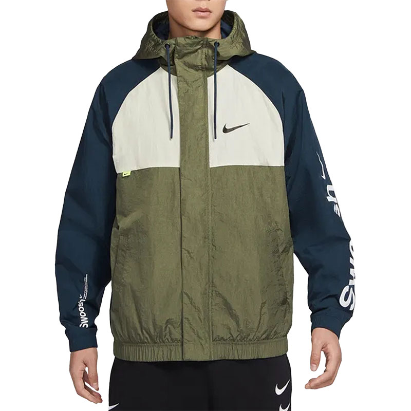 Nike/耐克正品新款男子运动休闲梭织连帽训练夹克 DX6311-222 - 图3