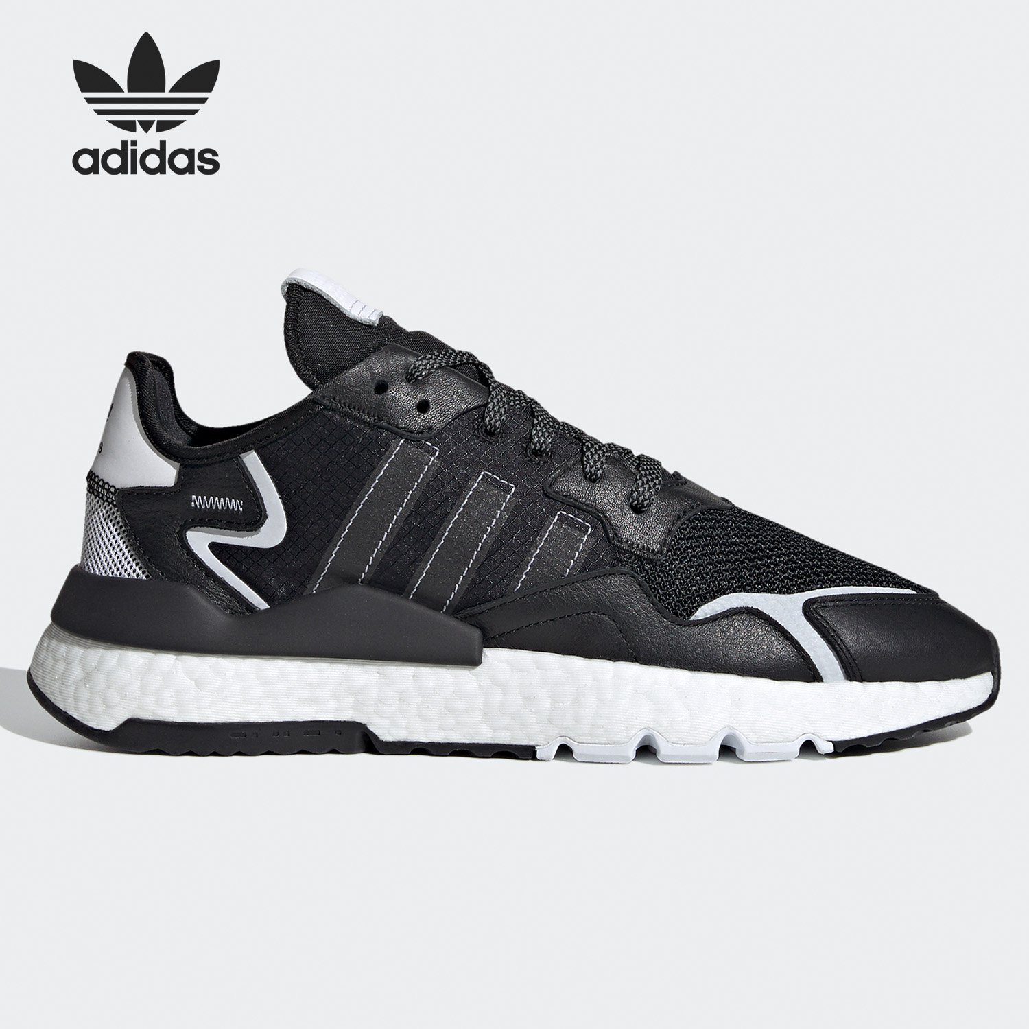 Adidas/阿迪达斯正品adidas三叶草 NITE JOGGER 男女运动鞋FW2055 - 图0