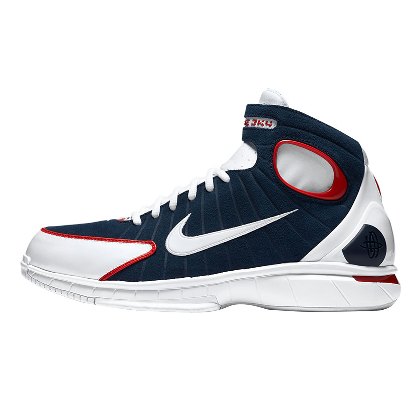 Nike/耐克正品 2K4 Zoom Huarache USA男士篮球鞋308475-400-图3