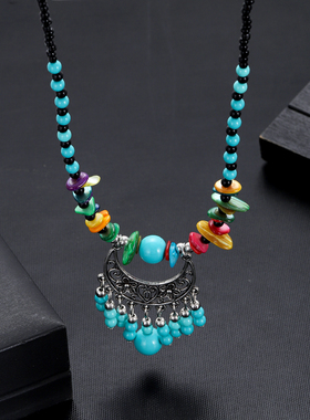 小众复古异域民族风锁骨链项链