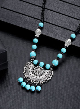 小众设计感民族风饰品项链毛衣链