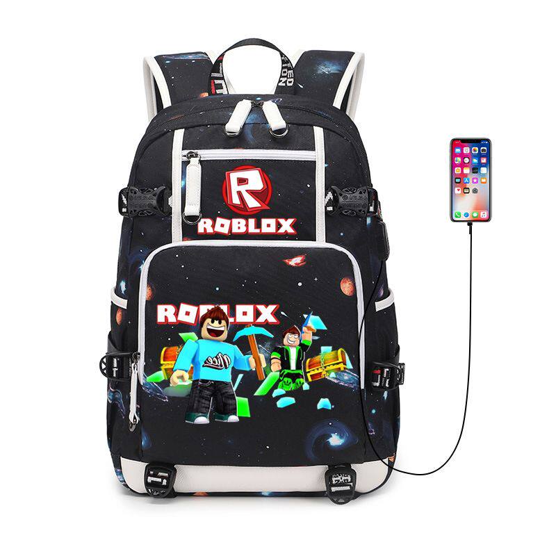 Roblox书包罗布乐思社交网络游戏周边中小学生背包男女双肩包