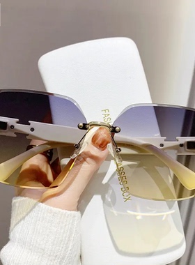 ELMER爱尔玛网红女士防紫外线潮遮阳大框百搭墨镜太阳镜女款眼镜