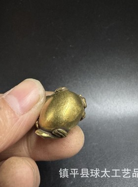2026黄铜福禄葫芦创意吊坠钥匙扣挂件 个性小铜器茶玩地摊