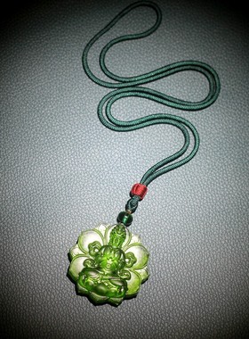 2026琉璃翡翠观音菩萨吊坠男绿色男女款随身专戴项链挂件饰品包邮