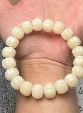 2026白玉菩提手串DIY手工雕刻南瓜珠小清新文艺女款手链佛珠厂家