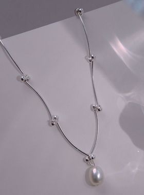 2026珍珠情结满天星珍珠项链轻奢小众设计感锁骨链女生时尚高级感