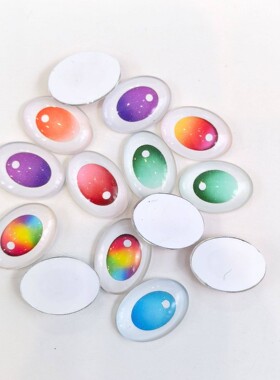 2026拉布布眼睛仿真公仔眼片 搪胶公仔 毛绒玩具挂件眼睛 DIY饰品