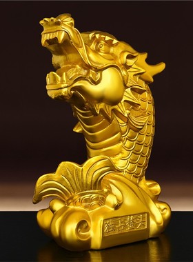 2026黄铜龙头鱼鳌鱼全铜五脊六兽鸱吻年年有鱼家居办公室装饰吉祥