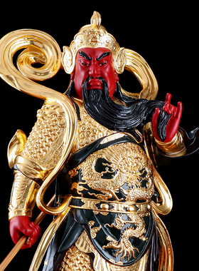 韦陀供奉关二爷摆件佛像