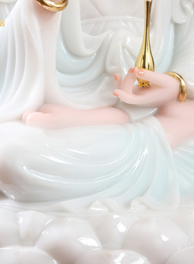 汉白玉祝福天青佛堂黄玉