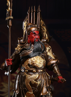 武财神仿古风描金关二爷开业礼品