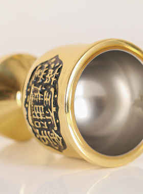 纯铜供杯招财佛前供佛杯