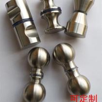 M8 tooth full solid stainless steel 304 Round spherical shower room glass door handle Single-hole handle