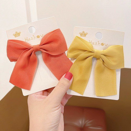Детские большие милые шпильки для волос с бантиком для девочек, японская заколка для волос, аксессуар, популярно в интернете