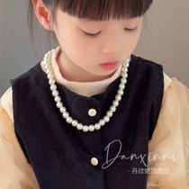 Children Pearl Necklace Bracelet Girl Fashion Temperament Accessories Girl Superior String Beads Personality Refined Ornaments