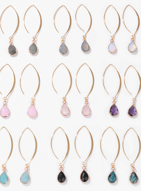 Fashion Teardrop Drop Earrings for Women Crystal Waterdrop