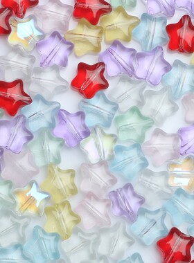 100PC/lot 8mm AB Color Star Beads Czech Glass Loose Spacer