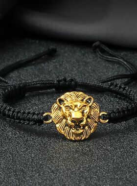 Charm Lion Head Braided Bracelet Rope Lucky Lover Men Women